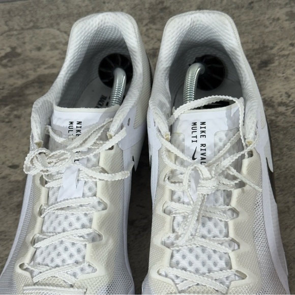 NEW Nike Zoom Rival Mutli Men 14 White Track & Field Shoes - Picture 4 of 14